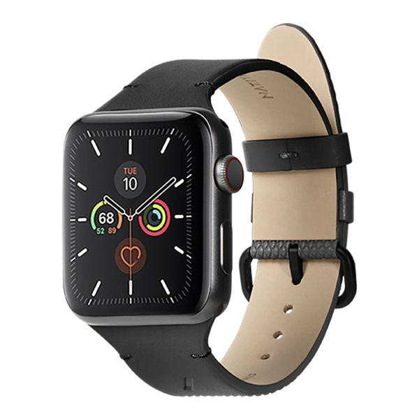 NATIVE UNION Кожаный ремешок для Apple Watch 42mm/44mm  Classic Strap Black (STRAP-AW-L-BLK) - зображення 1