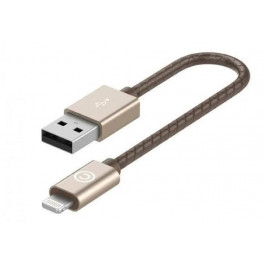 LAB.C Lightning Leather Cable A.L (0.15m) Champagne Gold (LABC-510-GD)