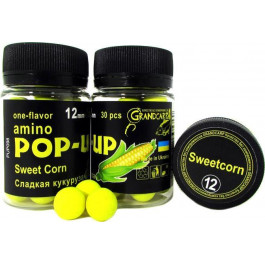 Grandcarp Бойлы Soluble Amino Pop-Up / Sweetcorn / 12mm 30pcs