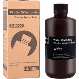 ELEGOO Water Washable Resin, 1кг, White (50.103.0008)