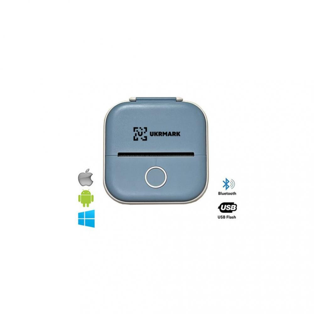 Ukrmark P02BL Bluetooth, блакитний (00936) - зображення 1