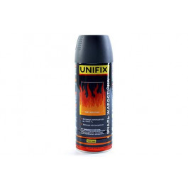 Unifix Емаль жаростійка чорний мат. 400мл UNIFIX