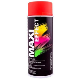 MAXI color Емаль аерозольна флуоресцентна MAXI COLOR 400 мл Червона (MX0016)