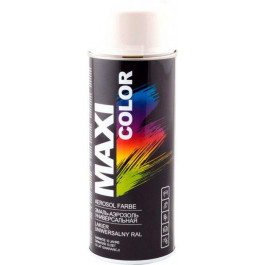 MAXI color Емаль аерозольна універсальна декоративна Maxi Color Ral 9010М біла матова 400 мл (8711347208708)