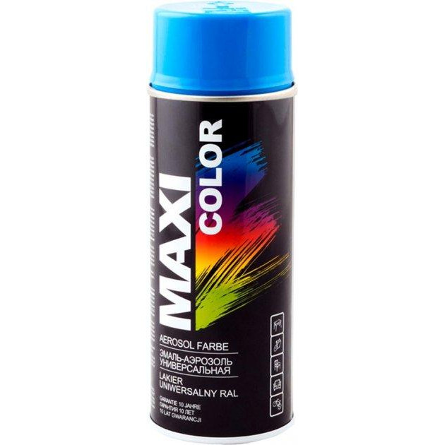 MAXI color Емаль аерозольна універсальна декоративна Maxi Color Ral 5015 небесно-синій 400 мл (8711347217069) - зображення 1