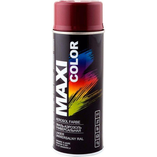 MAXI color Емаль аерозольна універсальна декоративна Maxi Color Ral 3005 бордова 400 мл (8711347208425) - зображення 1