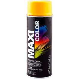 MAXI color Емаль аерозольна універсальна декоративна Maxi Color Ral 1021 жовта 400 мл (8711347208326)