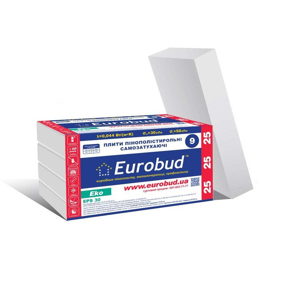 Eurobud Пенопласт Евробуд 25 Eko 1000*500*40 мм - зображення 1
