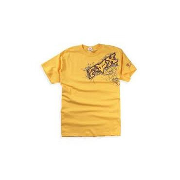 F.O.X Футболка FOX Graveyard s/s Tee Yellow S - зображення 1