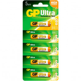 GP Batteries AAA bat Alkaline 5шт Ultra (24AUHM-2UR5)