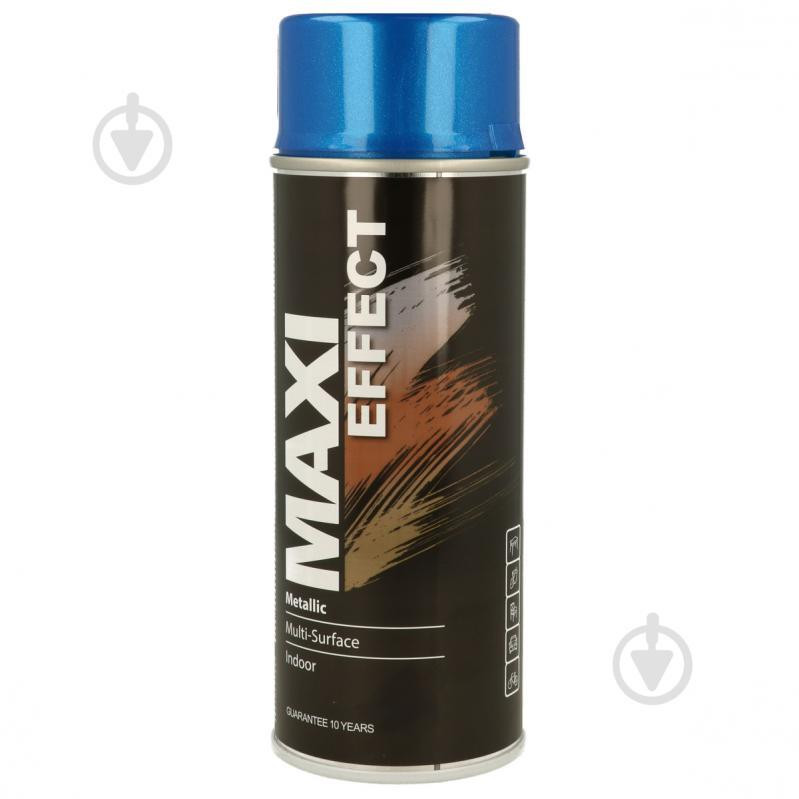 MAXI color Емаль аерозольна металік блакитний 400 мл - зображення 1