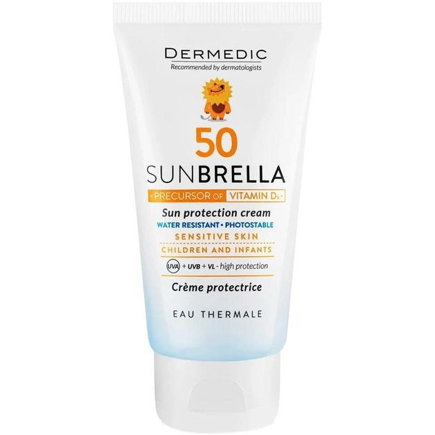 Dermedic - Sunbrella - Sun Protection Cream SPF50 - Сонцезахисний крем для обличчя з 1 місяця життя - 50ml - зображення 1