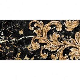 Golden Tile Saint Laurent чорний декор №1 9АС311 30x60