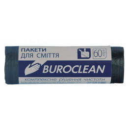 Buroclean пакеты мусорные Пакеты для мусора 60л 20 шт.черные 10200031 (10200031 x 110615)