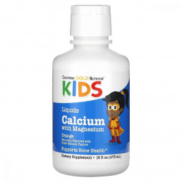 California Gold Nutrition Children's Liquid Calcium with Magnesium 473 мл