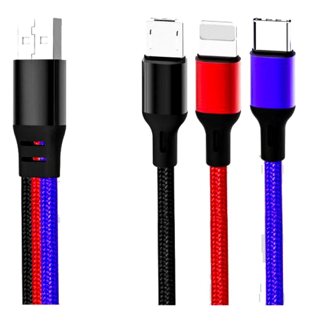XO NB143 USB to Lightning 2.4A 1m Black - зображення 1