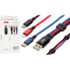 XO NB143 USB to Lightning 2.4A 1m Black - зображення 2