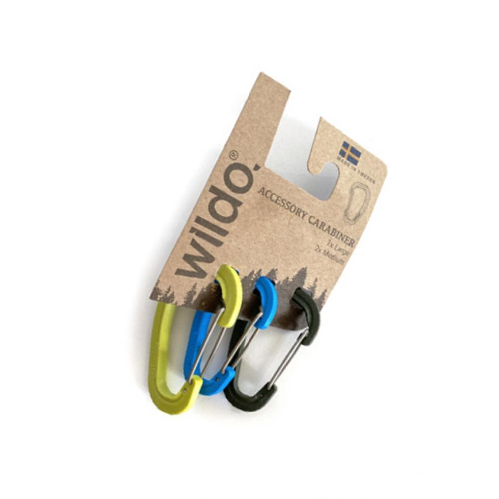 Wildo Набір карабінів  Accessory Carabiner Set Lime /Light Blue/Olive (89884) - зображення 1