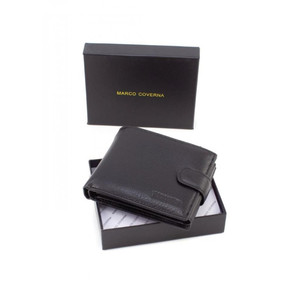 Marco Coverna Шкіряний гаманець для чоловіків 12,5х10  M104 (21595) чорний - зображення 1