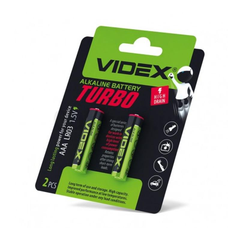 VIDEX AA bat Alkaline 2шт Turbo (24239) - зображення 1