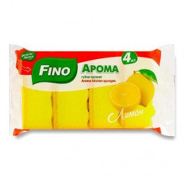 Fino Губки кухонні  Арома лимон, 4 шт (4823058340562)