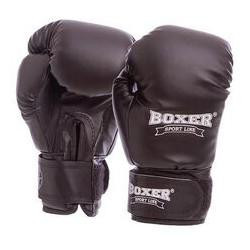 Boxer Sport Line Перчатки боксерские Элит 2022 / размер 14oz, черный