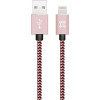 XtremeMac Lightning Nylon Cable Rose Gold 1.2m (XCL-PRC-33) - зображення 1