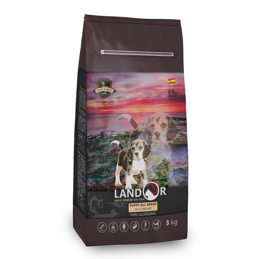 Landor Puppy All Breed Duck&Rice 15 кг (8433022859912) - зображення 1