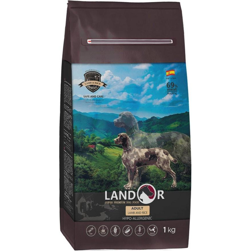 Landor Adult All Breed Lamb&Rice 1 кг (8433022859783) - зображення 1