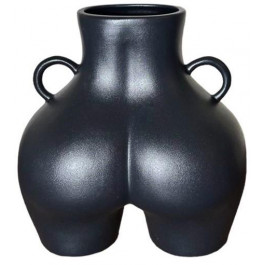 Nana Ceramics Ваза керамічна  Кім 25 см муар чорний (2252430359014)