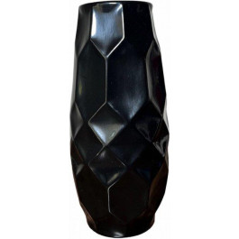 Nana Ceramics Ваза керамічна  Едем 32 см глянець чорний (2252422761016)