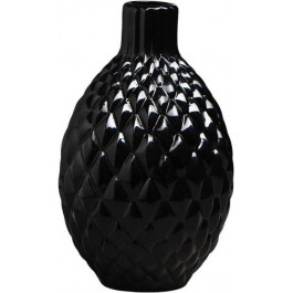 Nana Ceramics Ваза керамічна  Квін 27 см глянець чорний (2252405846013)
