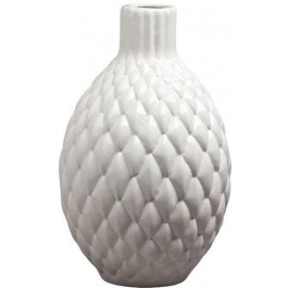 Nana Ceramics Ваза керамічна  Квін 27 см глянець білий (2252405842015)