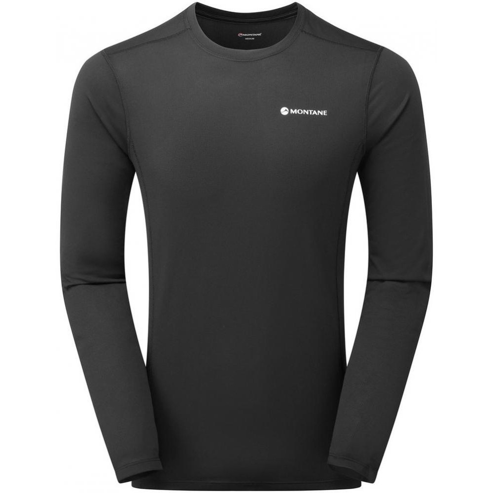 Montane Футболка чоловіча  Dart Lite Long Sleeve T-Shirt, Black (MDLLSBLA), Розмір M - зображення 1