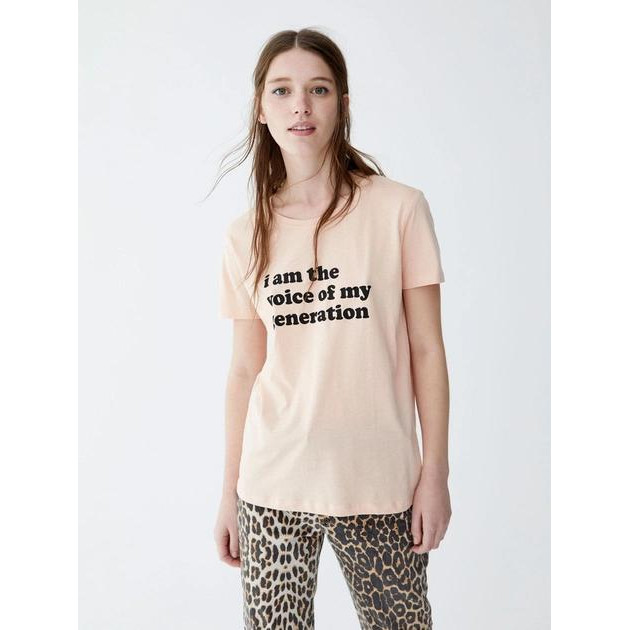 Pull&Bear Футболка  XAZ259636ZMRA S Блідо-рожева (DD8000005158746) - зображення 1