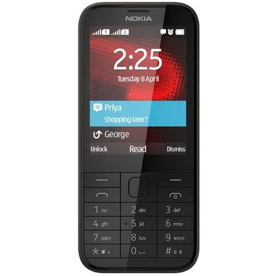 Nokia 225 Dual SIM (Black) - зображення 1