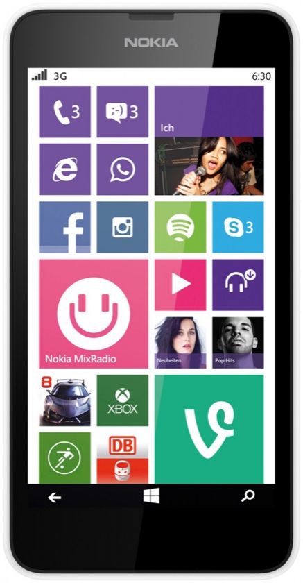 Nokia Lumia 630 Dual SIM (White) - зображення 1