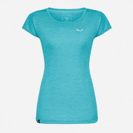 Salewa Спортивна футболка жіноча  Puez Melange Dry W S/S Tee 26538 013.002 M Синя (4053866352338)