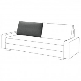 IKEA GRALVIKEN, 604.980.54, Подушка для спинки, диван-ліжко на 3 місця, темно-сірий, запчастина