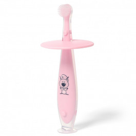 BabyOno Зубна щітка з обмежувачем з 6 міс., колір Рожевий 551.02