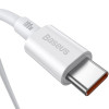 Baseus Superior Series Fast Charging Data Cable Type-C to Type-C 100W 2m White (CATYS-C02) - зображення 4