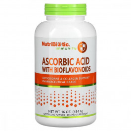 NutriBiotic Вітамін С з біофлавоноїдами (Ascorbic Acid with Bioflavonoids) 2000 мг / 500 мг 454 г