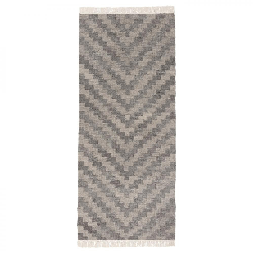 IKEA KNAPPHIRS Тканий килим, сірий/ручна робота, 80х200 см (205.761.43) - зображення 1