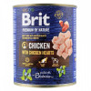 Brit Premium Chicken with Chicken Hearts 800 г (100407/8546) - зображення 1