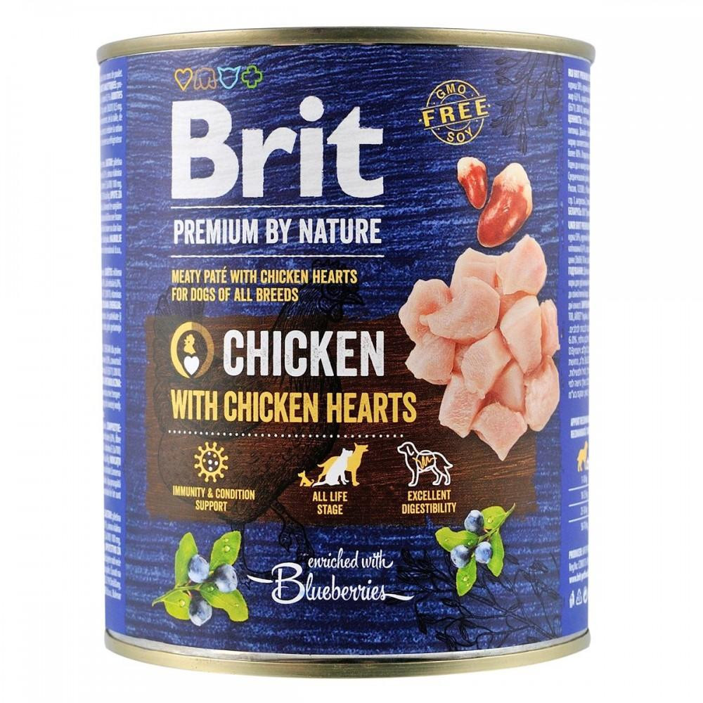 Brit Premium Chicken with Chicken Hearts 800 г (100407/8546) - зображення 1