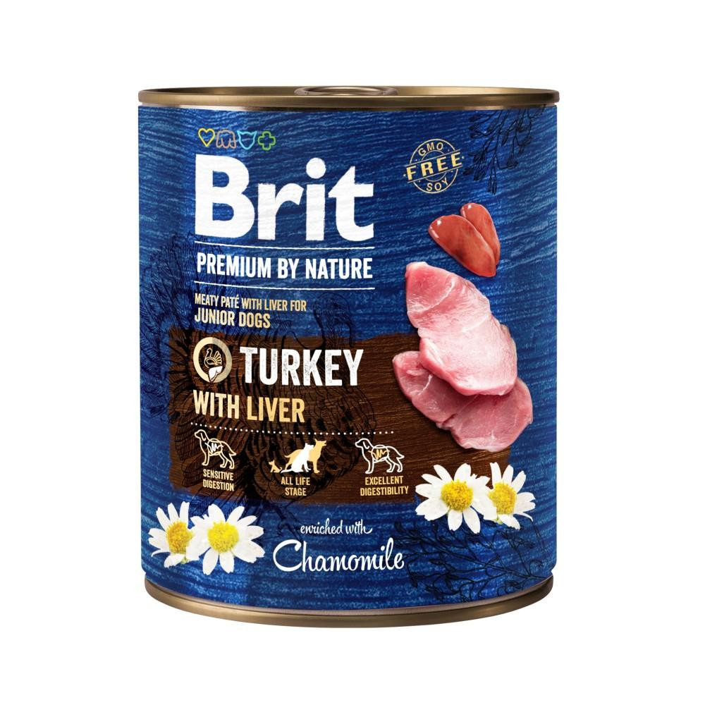 Brit Premium Junior Turkey with Liver 800 г (100410/8577) - зображення 1
