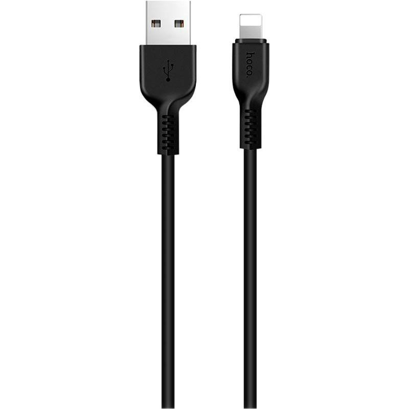 Hoco X20 USB Type-A to Lightning 2m Black (6957531068860) - зображення 1