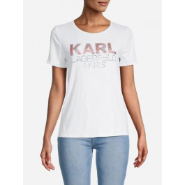 Karl Lagerfeld Футболка бавовняна жіноча  444579023 XS Біла (1159802980)