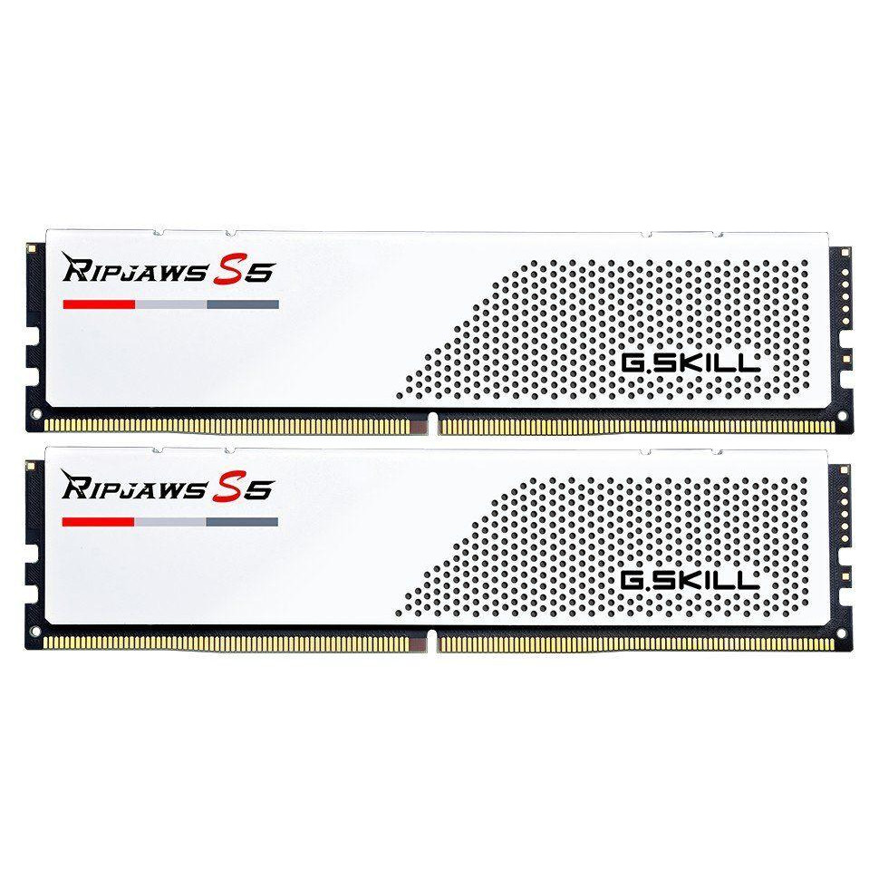 G.Skill 32 GB (2x16GB) DDR5 5600 MHz Ripjaws S5 Matte White (F5-5600J3036D16GX2-RS5W) - зображення 1