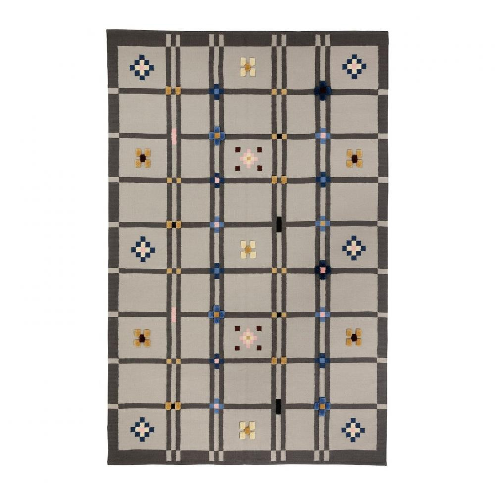 IKEA KNYLHAVREN Тканий килим, сірий/ручна робота, 200х300 см (305.761.52) - зображення 1